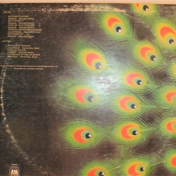 1st Press 1973 Nazareth LOUD & PROUD Vinyl Record A&M Records #SP3609 LP Album - Picture 3 of 3